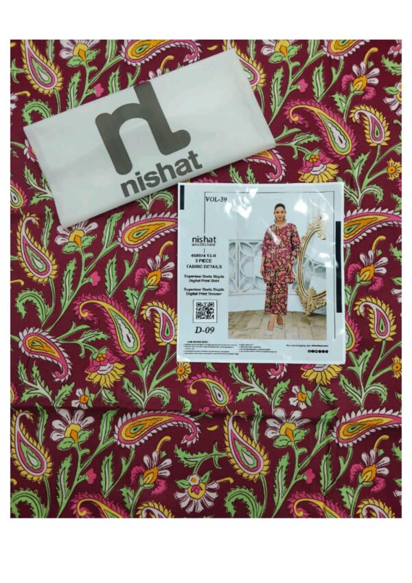 NISHAT DORIA LINEN ALLOVER 2PC