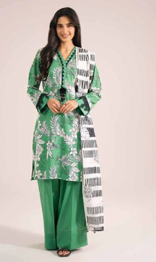 NISHAT LAWN 3PC Unstitched