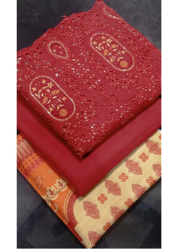 LUXURY EMBROIDERY CHICKEN KARI 3PC