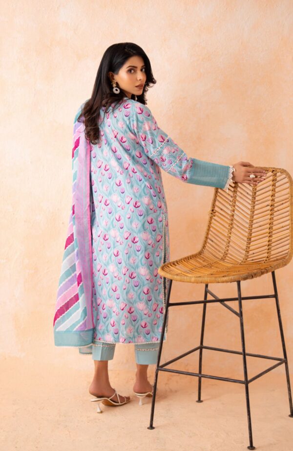DHAGA KARI EMBROIDERED UNSTITCHED LAWN 3PC - Image 2