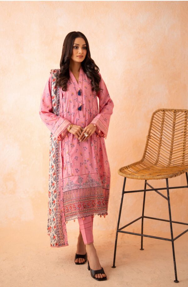 DHAGA KARI EMBROIDERED UNSTITCHED LAWN 3PC