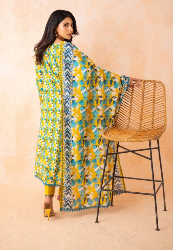 DHAGA KARI EMBROIDERED UNSTITCHED LAWN 3PC - Image 2