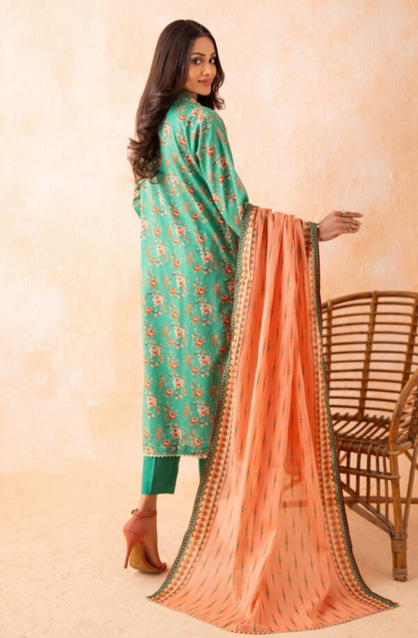 DHAGA KARI EMBROIDERED UNSTITCHED LAWN 3PC - Image 2