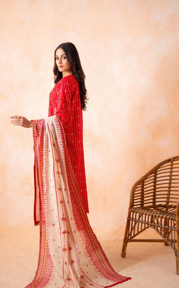 DHAGA KARI EMBROIDERED UNSTITCHED LAWN 3PC - Image 2