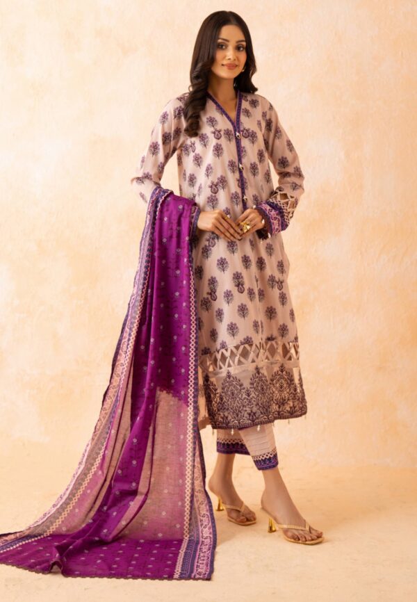 DHAGA KARI EMBROIDERED UNSTITCHED LAWN 3PC