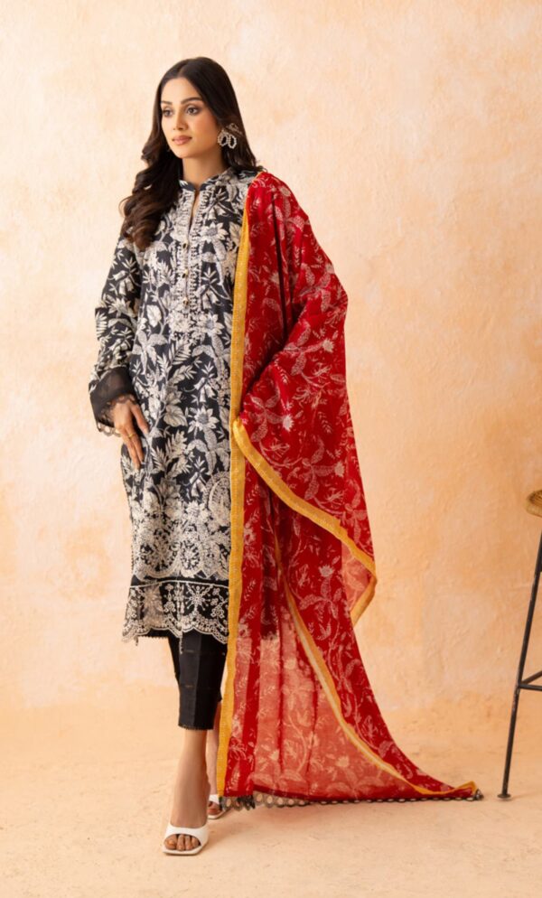 DHAGA KARI EMBROIDERED UNSTITCHED LAWN 3PC