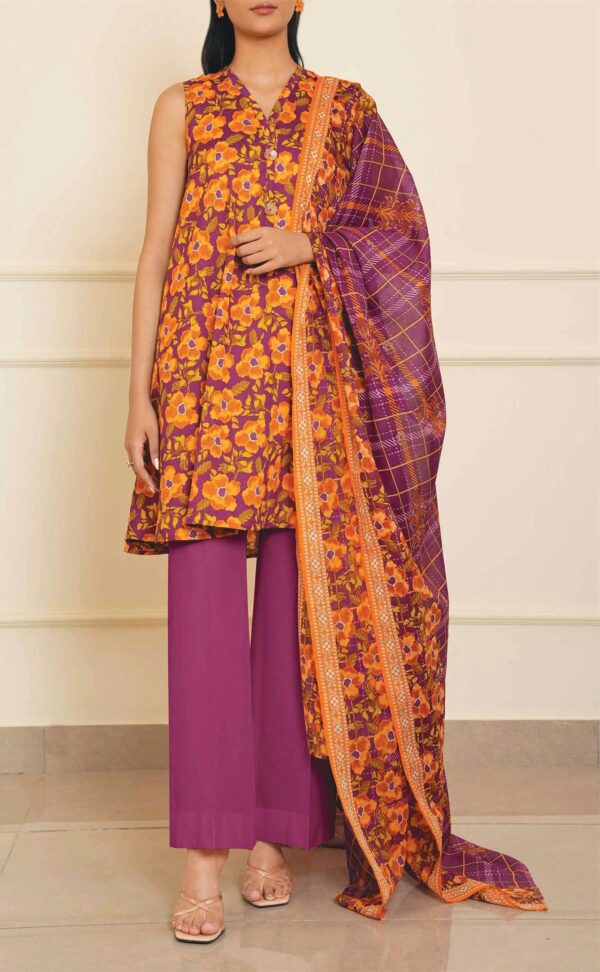 SAYA ECLECTIC BRIGADE UNSTITCHED LAWN 3PC
