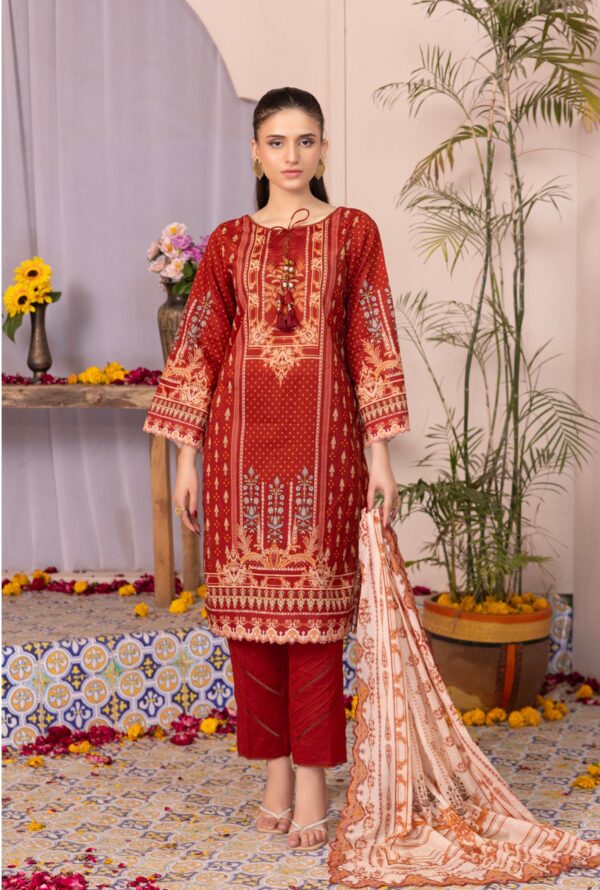 SALINA PRINTED LAWN UNSTITCHED LAWN 3PC