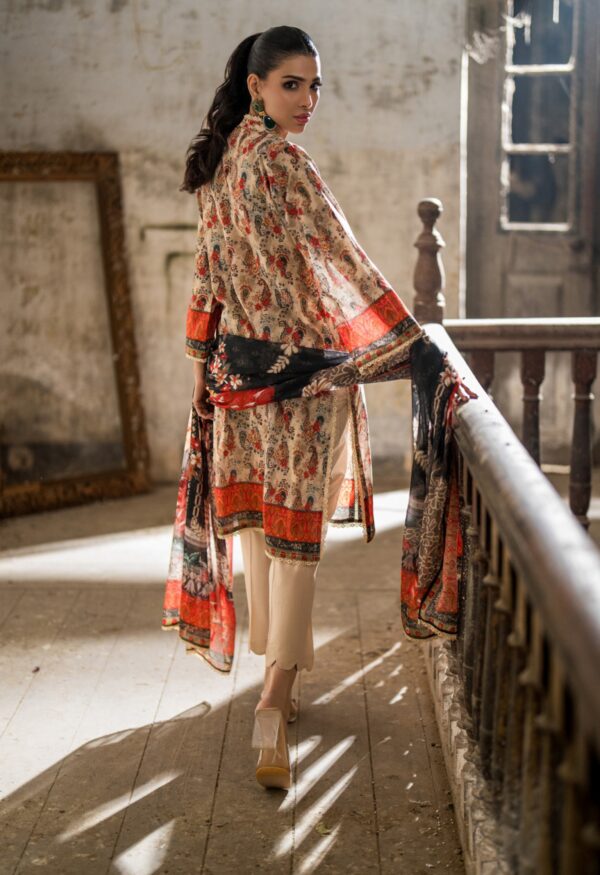 SALINA PRINTED LAWN UNSTITCHED LAWN 3PC - Image 2