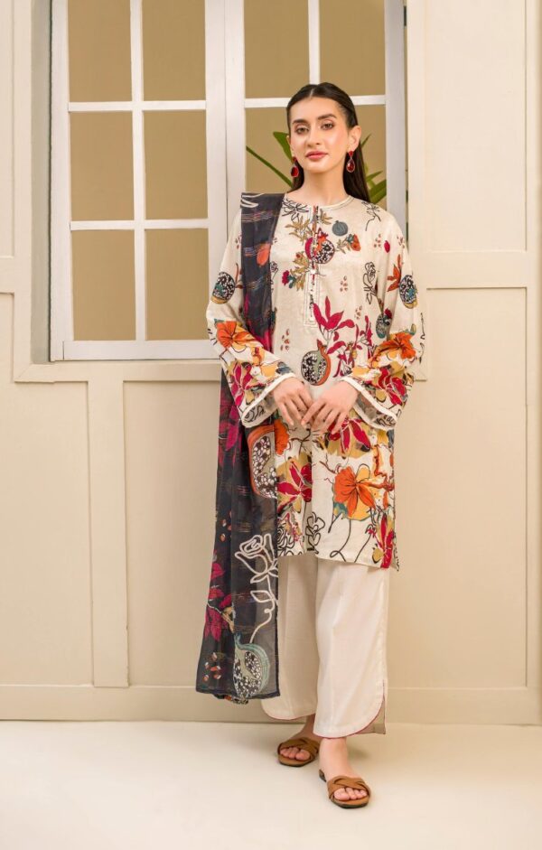 ZIMAH BY GULLJEE UNSTITCHED LAWN 3PC