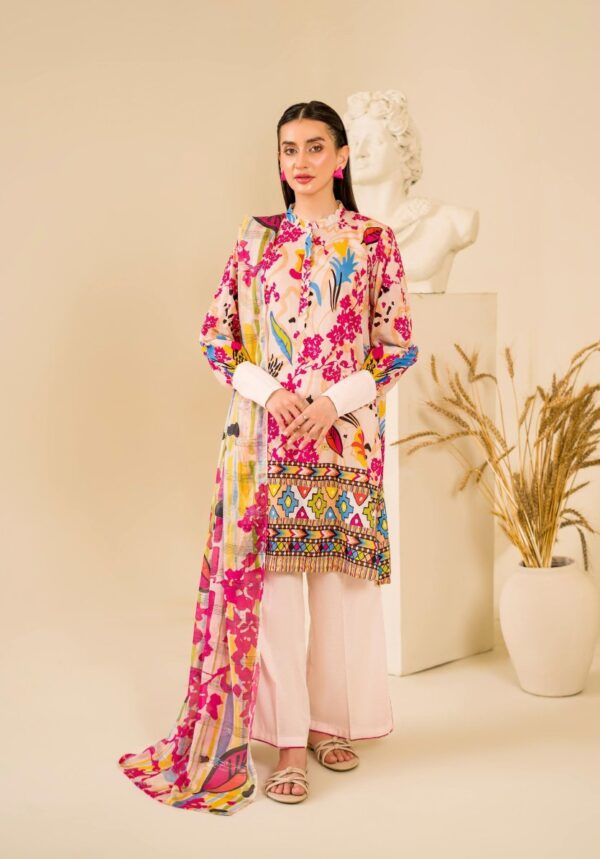 ZIMAH BY GULLJEE UNSTITCHED LAWN 3PC