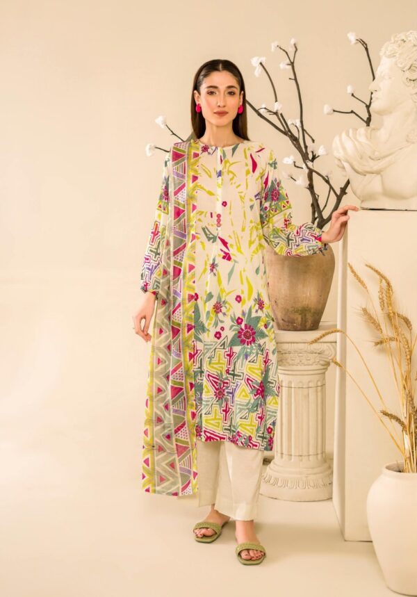 ZIMAH BY GULLJEE UNSTITCHED LAWN 3PC