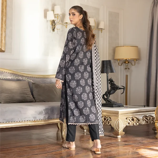 REGALIA BLACK AND WHITE LAWN 3PC - Image 4