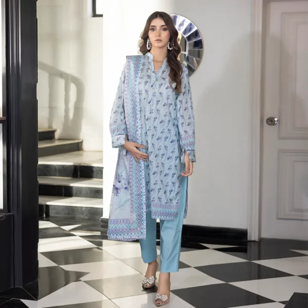 SALINA PRINTED LAWN UNSTITCHED LAWN 3PC