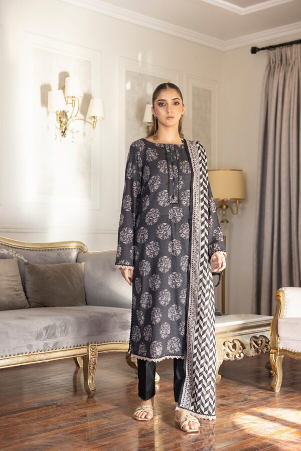 REGALIA BLACK AND WHITE LAWN 3PC