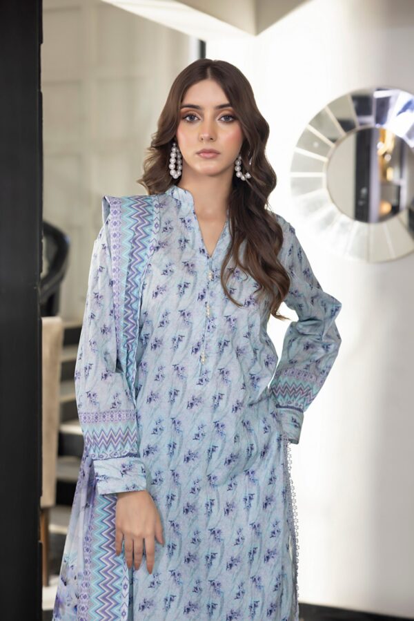 SALINA PRINTED LAWN UNSTITCHED LAWN 3PC - Image 2