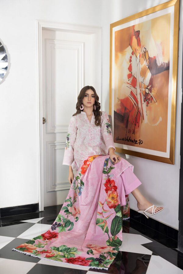 SALINA PRINTED LAWN UNSTITCHED LAWN 3PC - Image 4