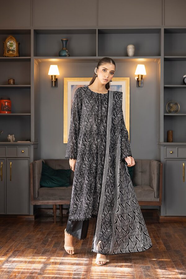 REGALIA BLACK AND WHITE LAWN 3PC