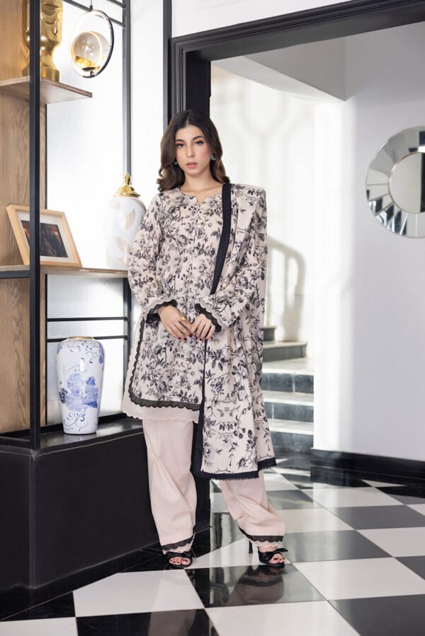 SALINA PRINTED LAWN UNSTITCHED LAWN 3PC - Image 2