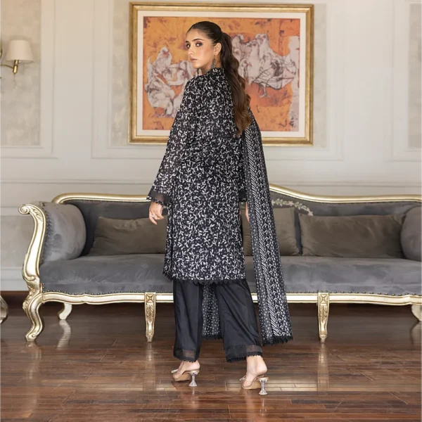 REGALIA BLACK AND WHITE LAWN 3PC - Image 3