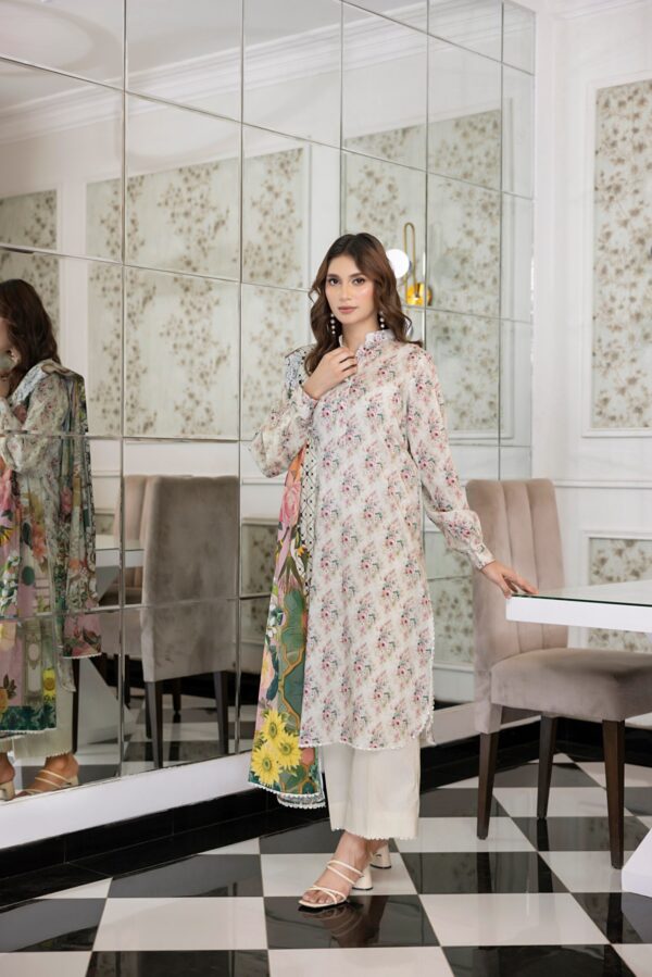 SALINA PRINTED LAWN UNSTITCHED LAWN 3PC - Image 2