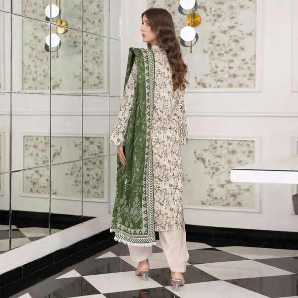 SALINA PRINTED LAWN UNSTITCHED LAWN 3PC - Image 3