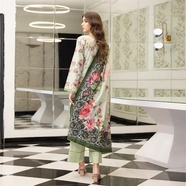SALINA PRINTED LAWN UNSTITCHED LAWN 3PC - Image 3
