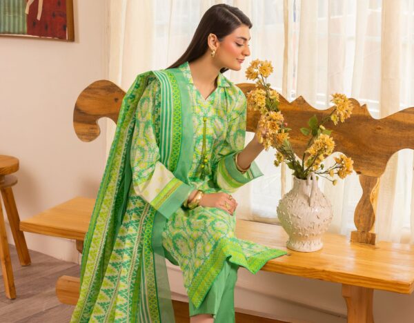 RimJhim Gulahmad Lawn 3PC - Image 2