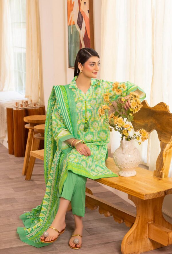 RimJhim Gulahmad Lawn 3PC - Image 3