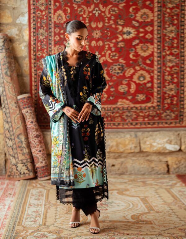 RimJhim Gulahmad Lawn 3PC - Image 2