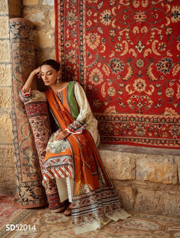 RimJhim Gulahmad Lawn 3PC - Image 3