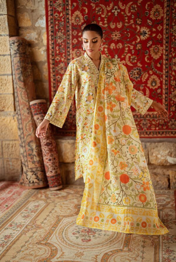 RimJhim Gulahmad Lawn 3PC - Image 2