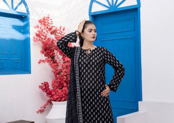 REGALIA BLACK AND WHITE LAWN 3PC - Image 2