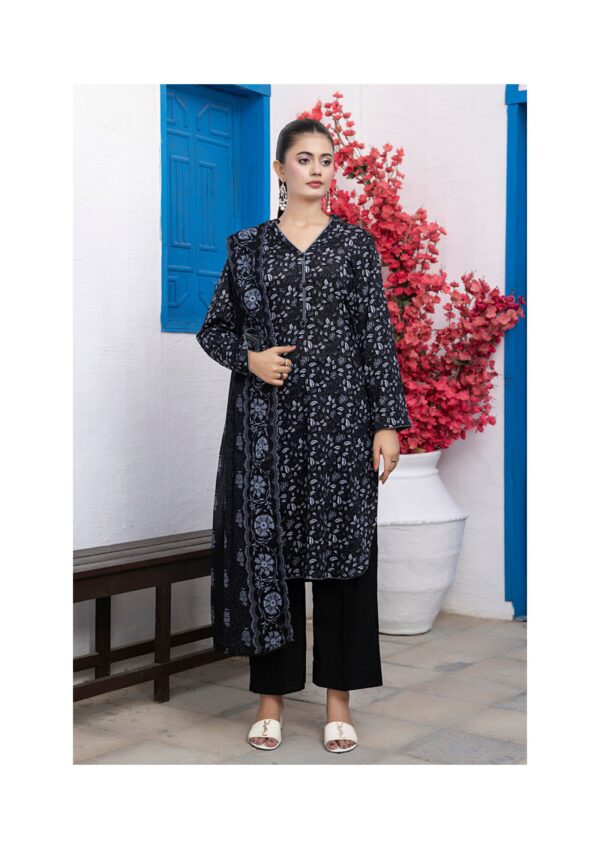 REGALIA BLACK AND WHITE LAWN 3PC