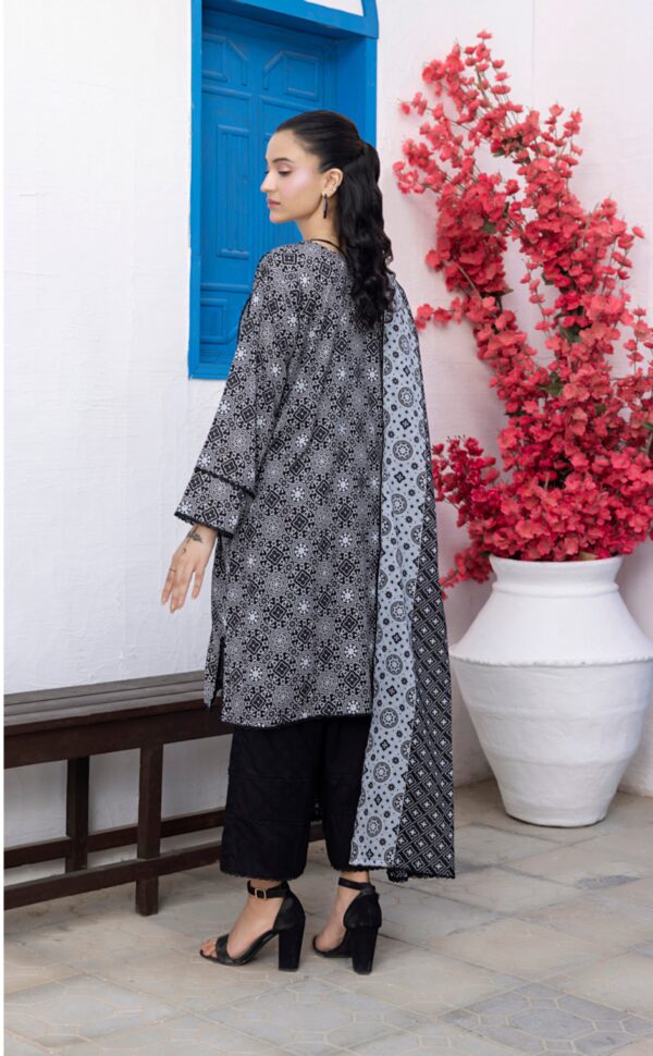 REGALIA BLACK AND WHITE LAWN 3PC - Image 6