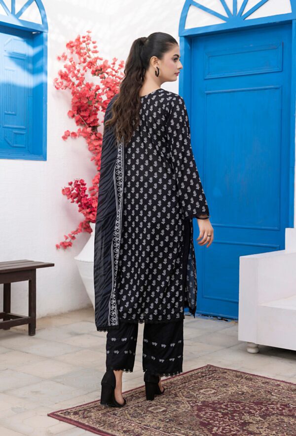 REGALIA BLACK AND WHITE LAWN 3PC - Image 3