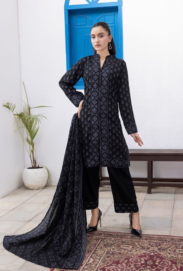 REGALIA BLACK AND WHITE LAWN 3PC