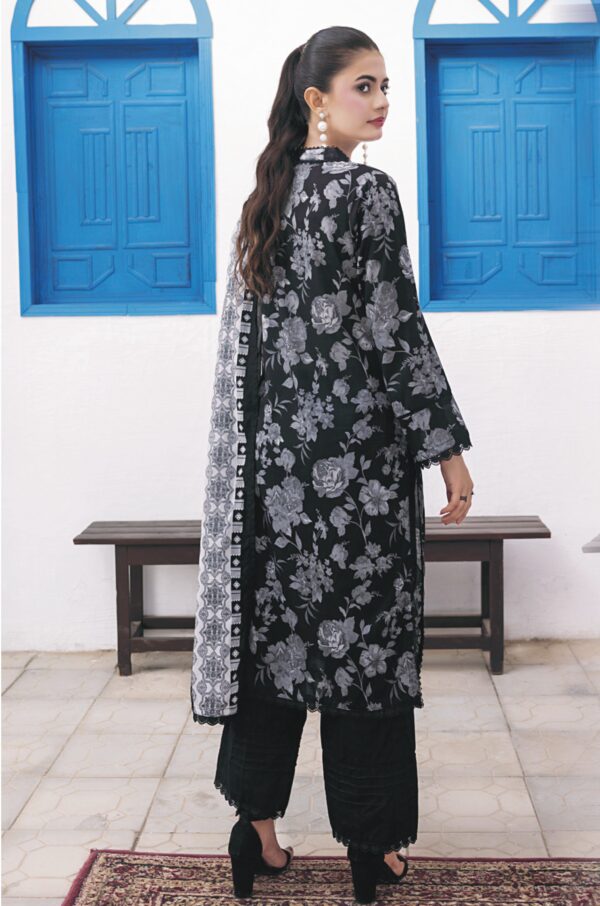 REGALIA BLACK AND WHITE LAWN 3PC - Image 3