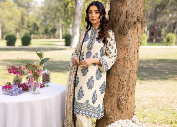 RANG REZA UNSTITCHED LAWN 3PC - Image 4