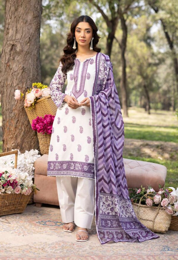 RANG REZA UNSTITCHED LAWN 3PC - Image 2