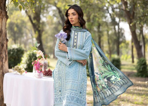 RANG REZA UNSTITCHED LAWN 3PC - Image 5