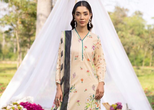 RANG REZA UNSTITCHED LAWN 3PC - Image 4