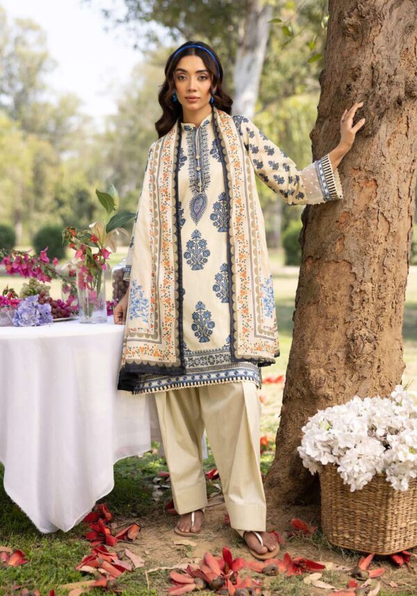RANG REZA UNSTITCHED LAWN 3PC - Image 2